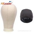 Wig Block Head Canvas Mannequin Head With Stand For Wig Making Factory